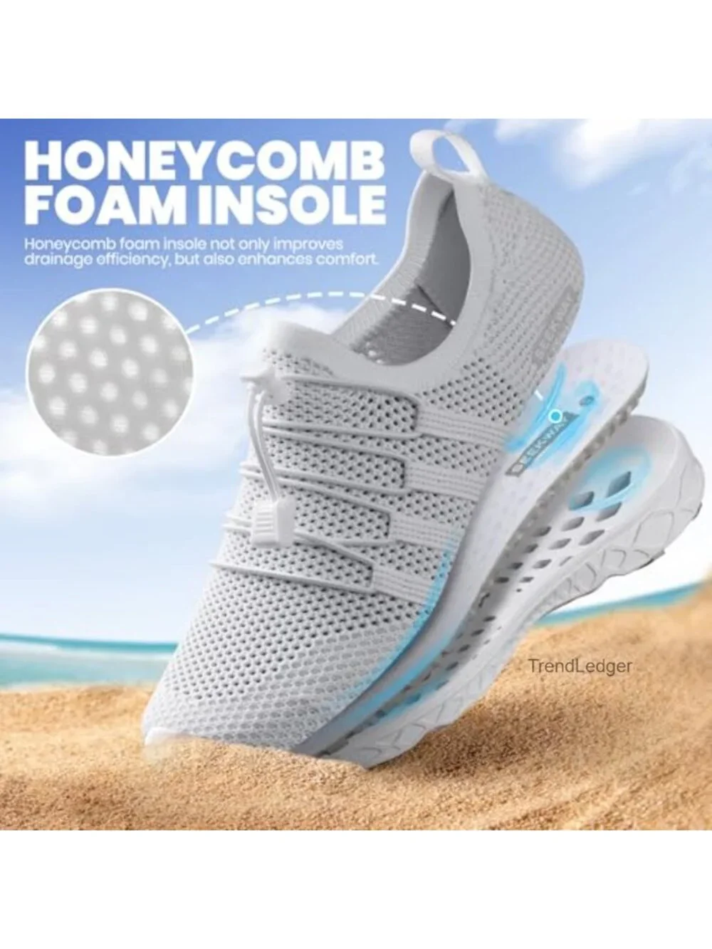 Water Shoes Quick Dry Aqua Barefoot for Beach Surf Hiking Pool